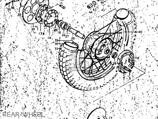 REAR WHEEL - TM250 1975 (M) USA (E03)