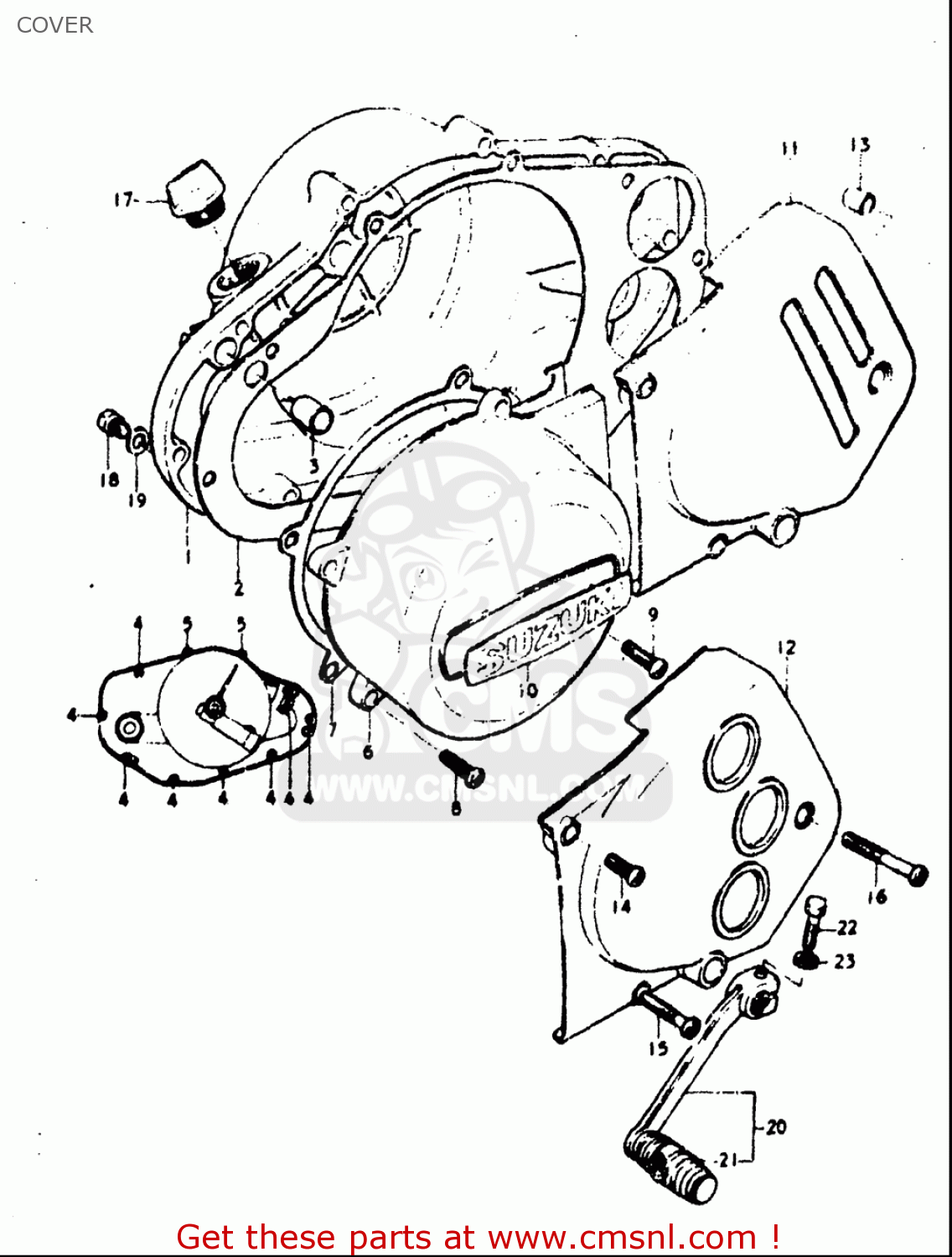 COVER TM400 1971 1972 1973 1974 1975 (R) (J) (K) (L) (M) USA (E03)