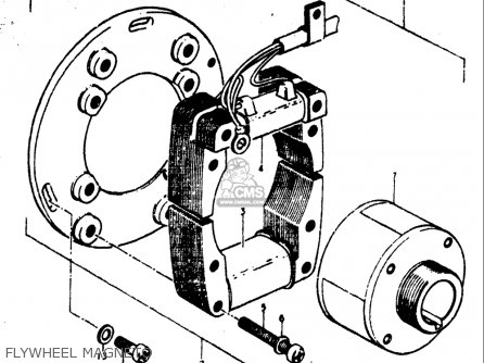 FLYWHEEL MAGNETO - TM400 1971 1972 1973 1974 1975 (R) (J) (K) (L) (M) USA (E03)