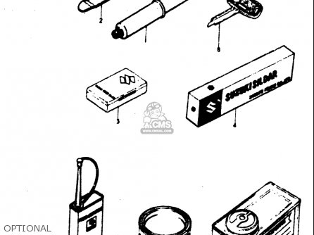 OPTIONAL - TM400 1971 1972 1973 1974 1975 (R) (J) (K) (L) (M) USA (E03)