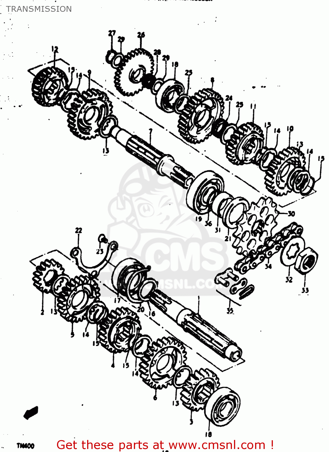 TRANSMISSION TM400 1973 (K) USA (E03)