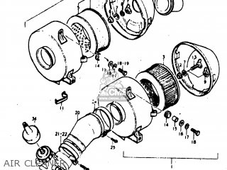 AIR CLEANER - TM400 1973 (K) USA (E03)