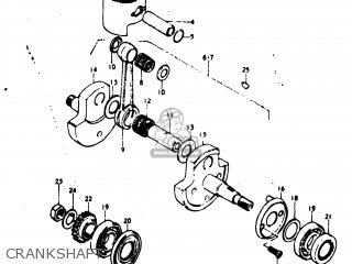 CRANKSHAFT - TM400 1973 (K) USA (E03)