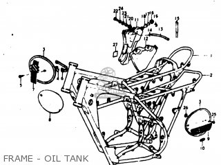 FRAME - OIL TANK - TM400 1973 (K) USA (E03)