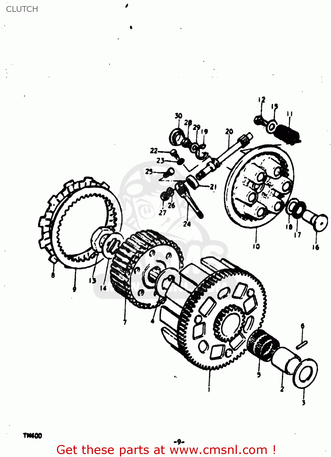 CLUTCH TM400 1974 (L) USA (E03)