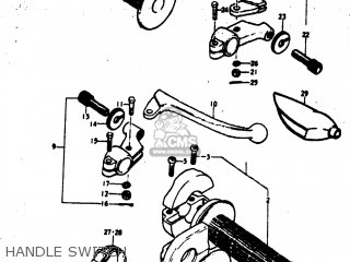 HANDLE SWITCH - TM400 1974 (L) USA (E03)