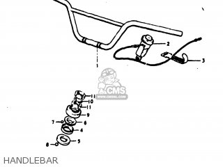 HANDLEBAR - TM75 1974 (L) USA (E03)