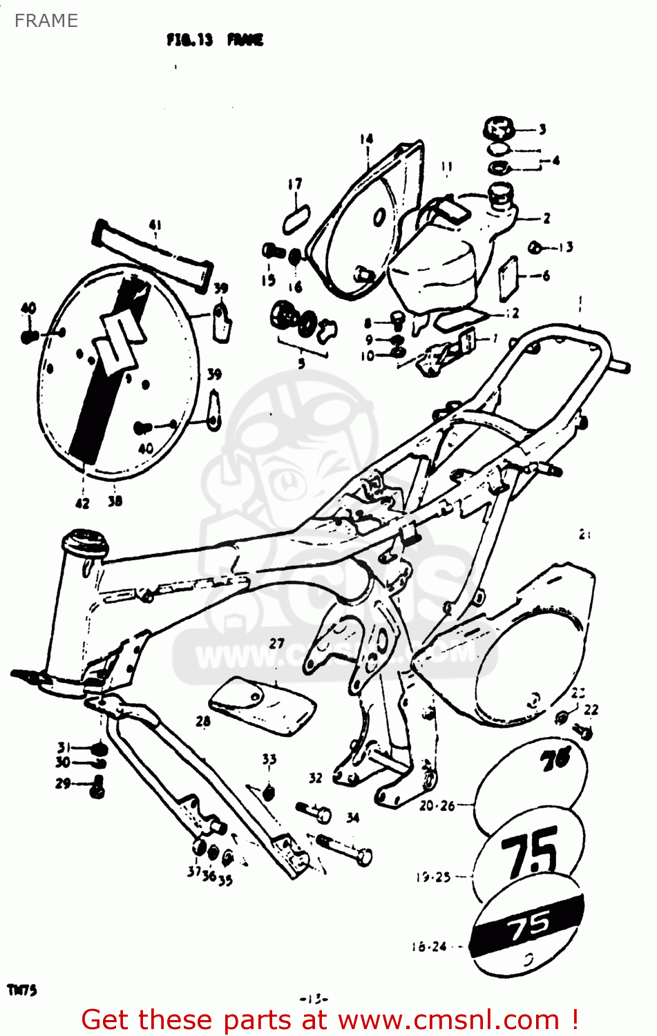 FRAME TM75 1975 (M) USA (E03)