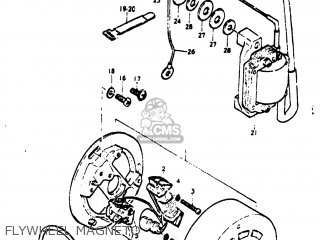 FLYWHEEL MAGNETO - TM75 1975 (M) USA (E03)