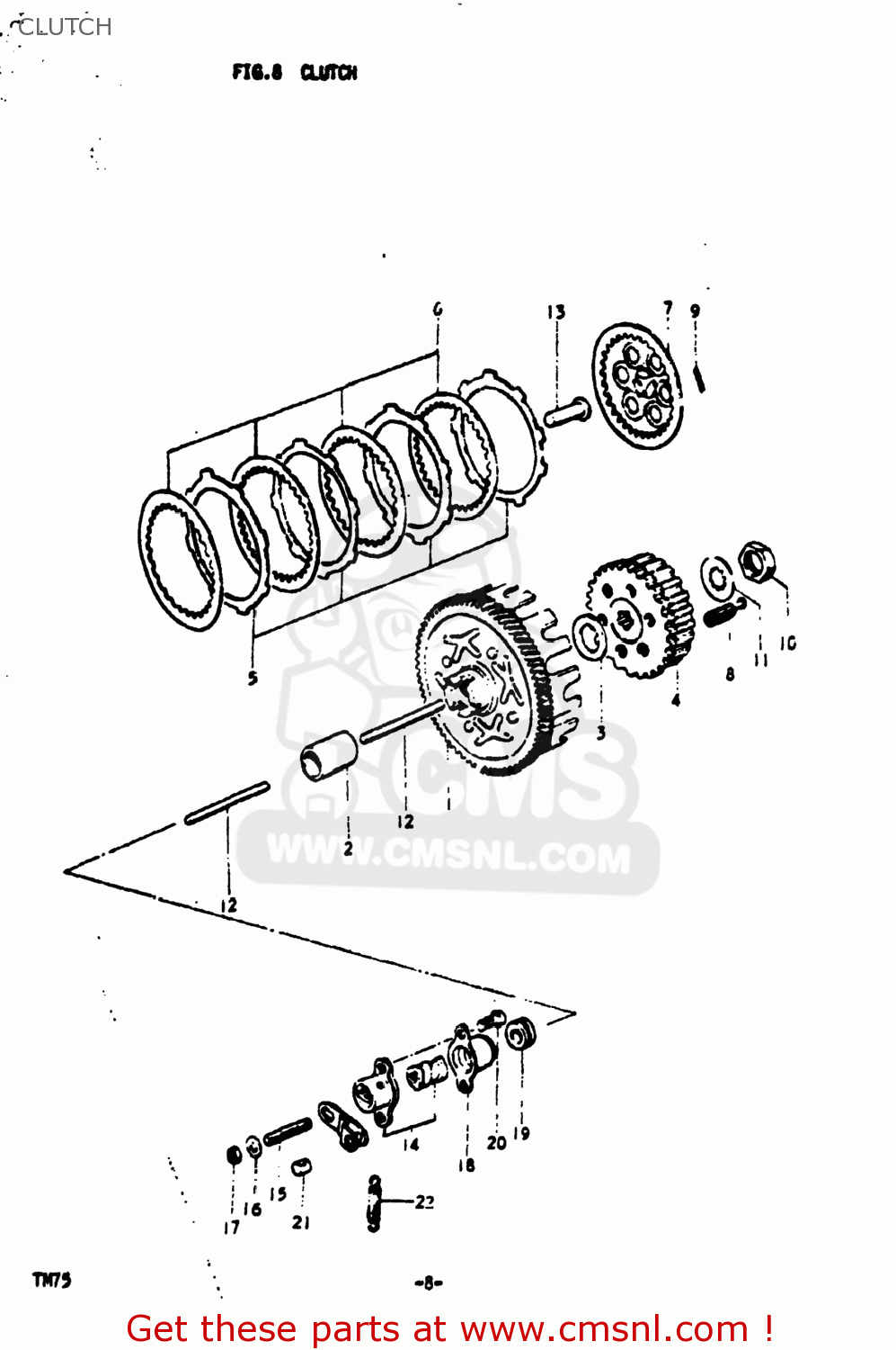CLUTCH TM75 1976 (A) USA (E03)