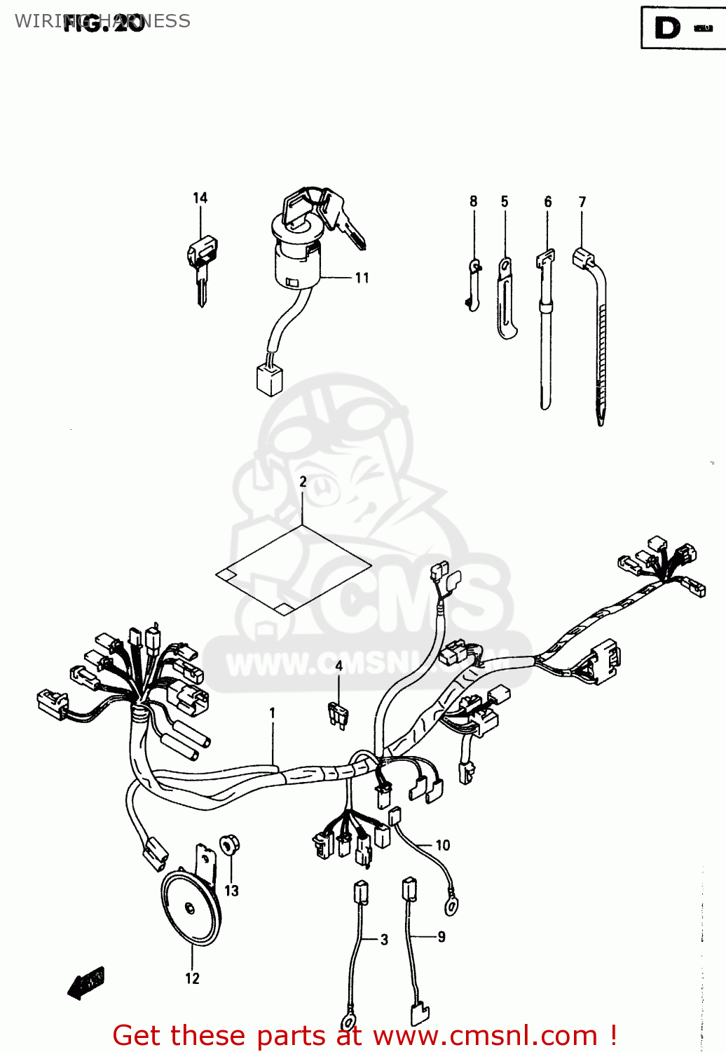 WIRING HARNESS TR50S 1998 (W) (E02 E04 E22 E26 E34 E53)