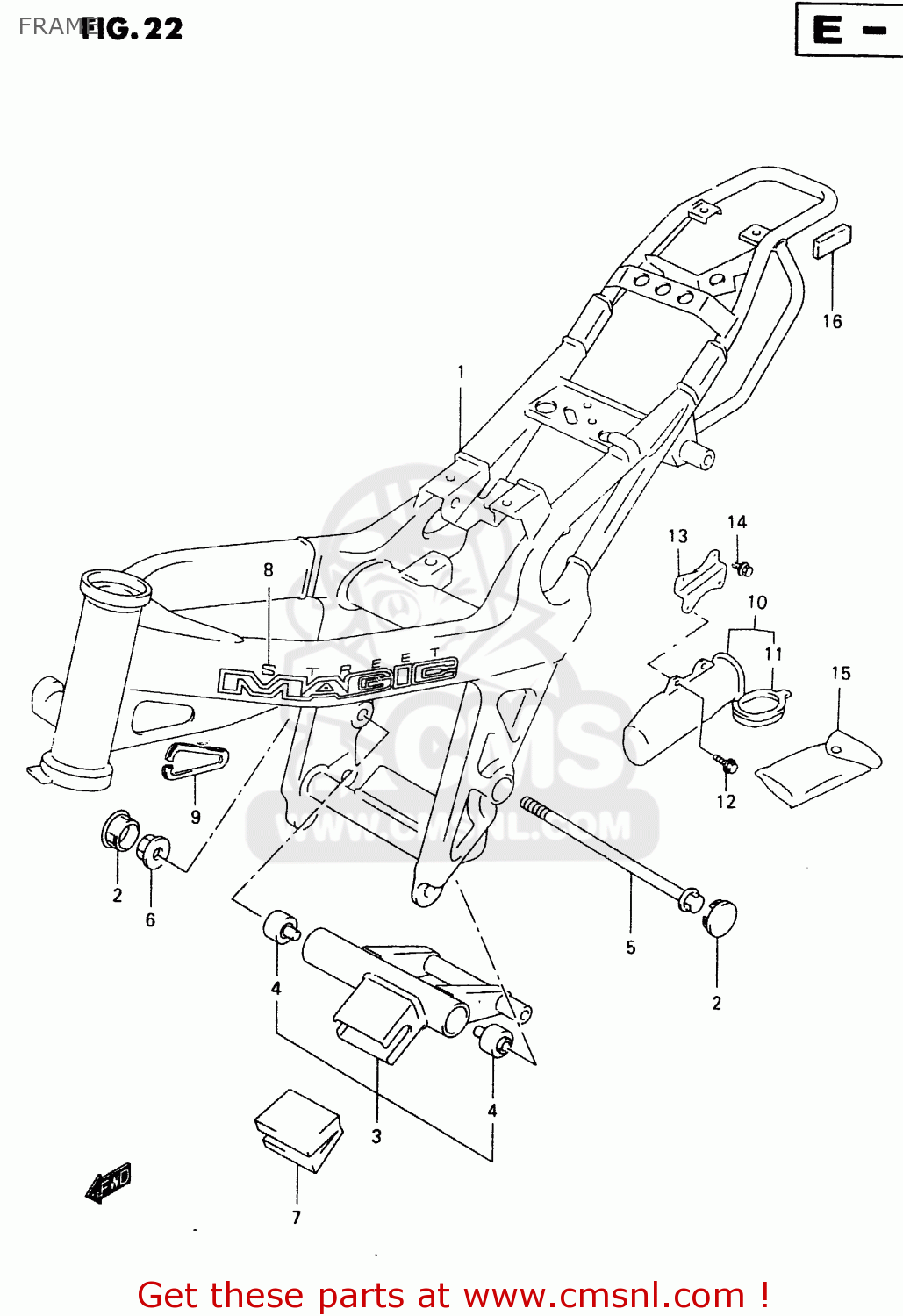 FRAME TR50S 1998 (W) (E02 E04 E22 E26 E34 E53)