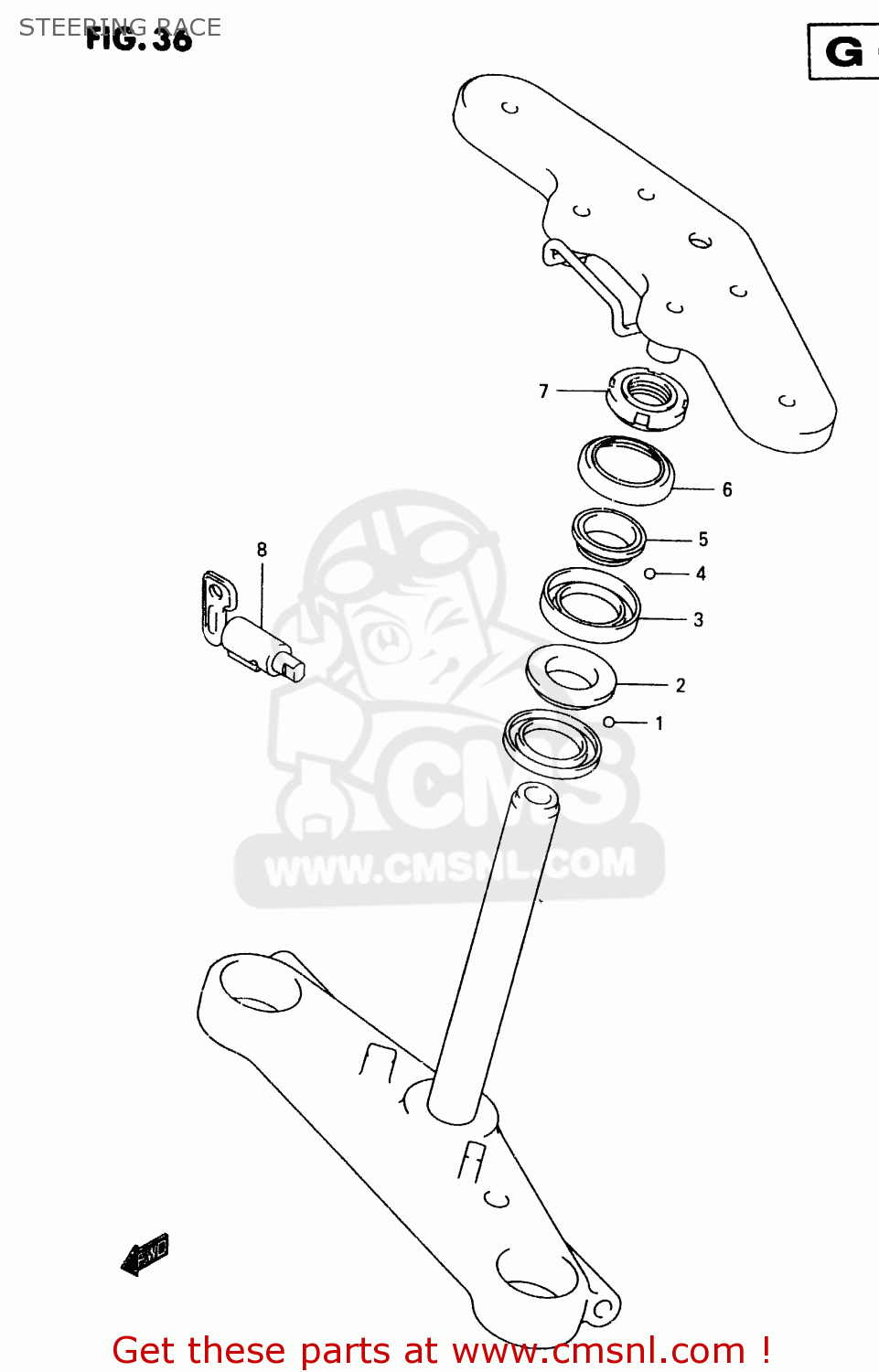 STEERING RACE TR50S 1998 (W) (E02 E04 E22 E26 E34 E53)
