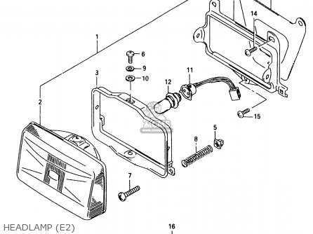 HEADLAMP (E2) - TR50S 1998 (W) (E02 E04 E22 E26 E34 E53)