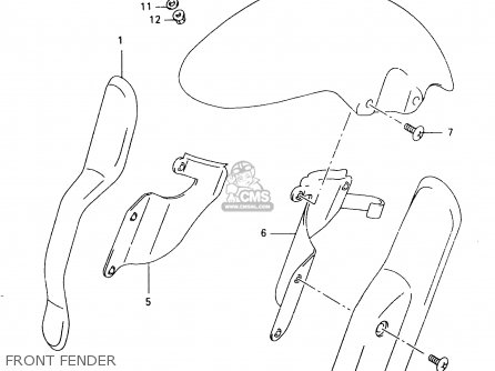 FRONT FENDER - TR50S 1998 (W) (E02 E04 E22 E26 E34 E53)