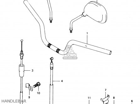 HANDLEBAR - TR50S 1998 (W) (E02 E04 E22 E26 E34 E53)