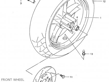 FRONT WHEEL - TR50S 1998 (W) (E02 E04 E22 E26 E34 E53)