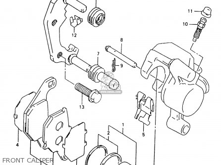 FRONT CALIPER - TR50S 1998 (W) (E02 E04 E22 E26 E34 E53)