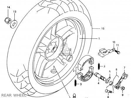 REAR WHEEL - TR50S 1998 (W) (E02 E04 E22 E26 E34 E53)
