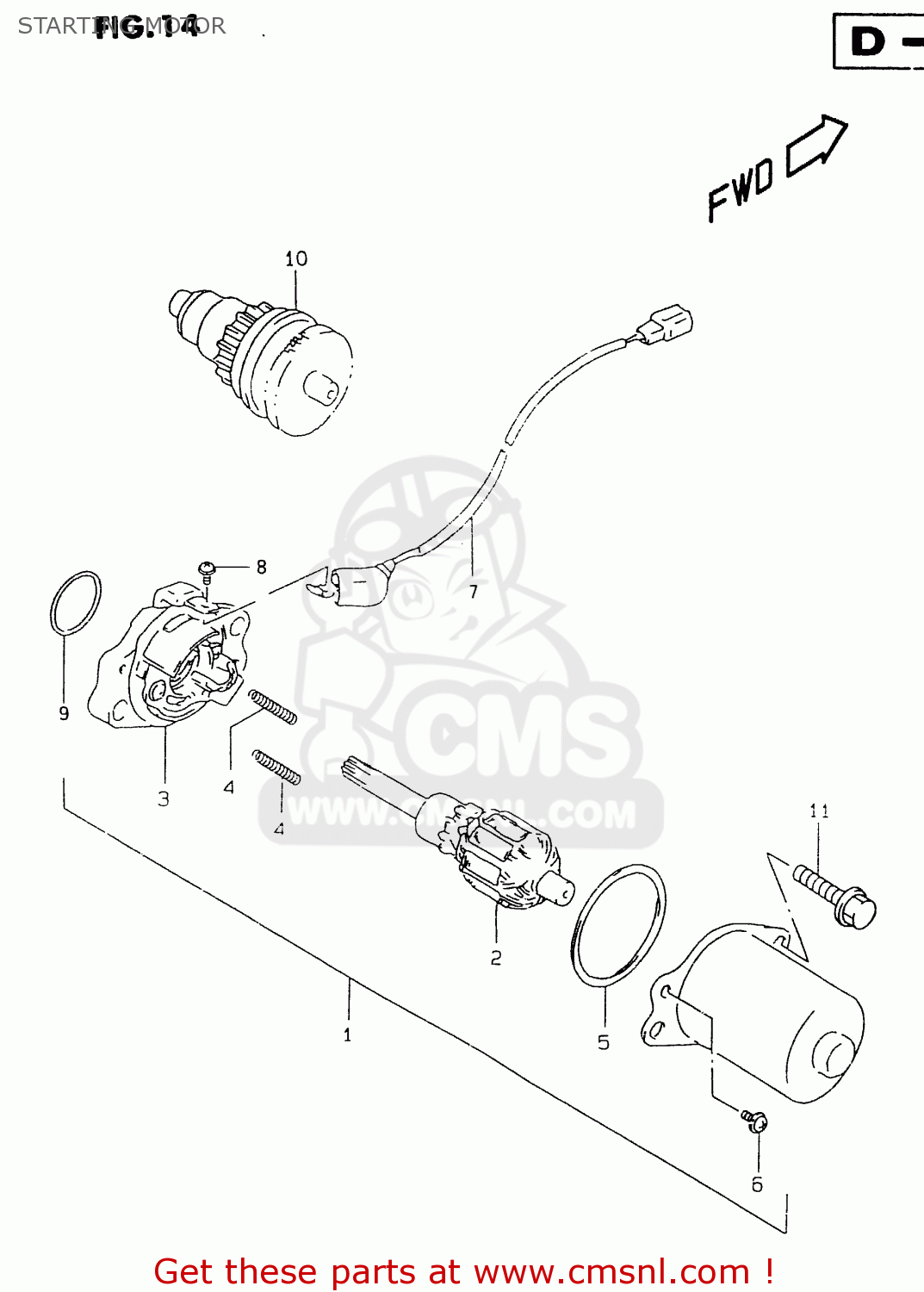 STARTING MOTOR TR50S 1999 (X)
