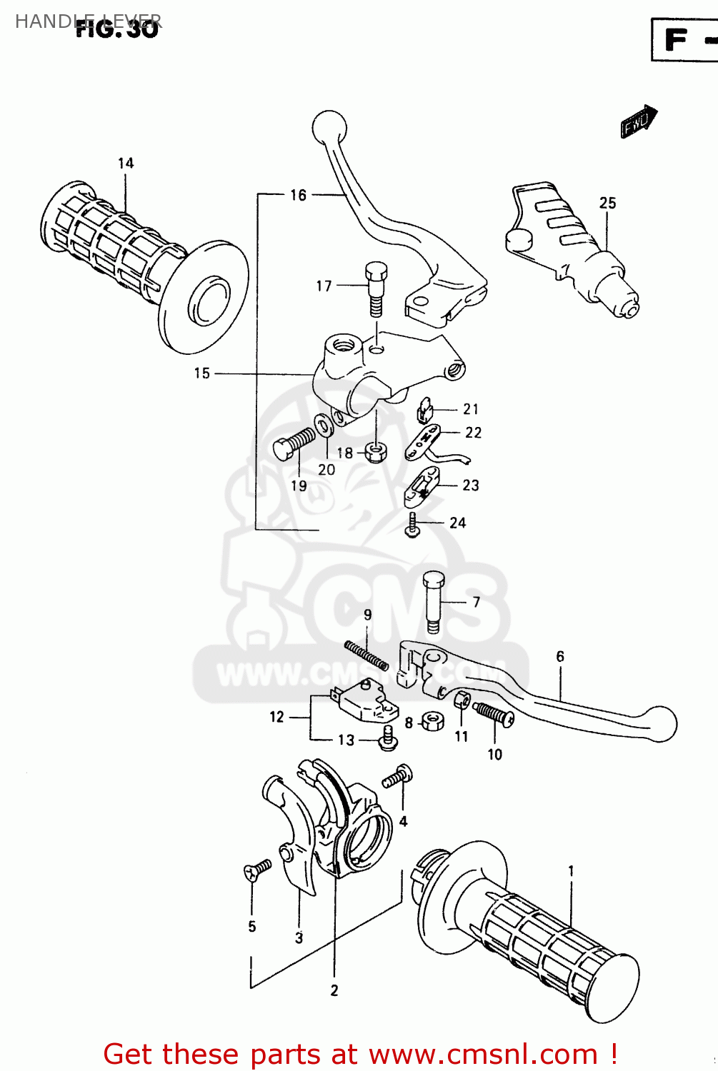 HANDLE LEVER TR50S 1999 (X)