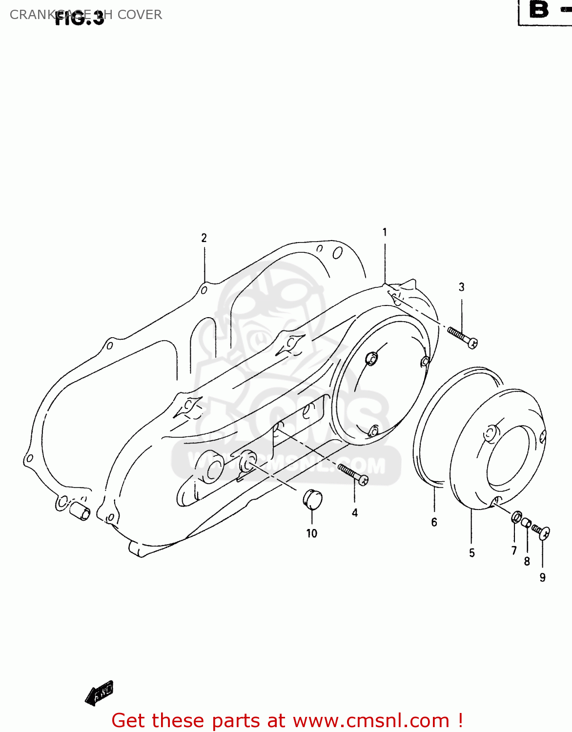 CRANKCASE LH COVER TR50S 1999 (X)