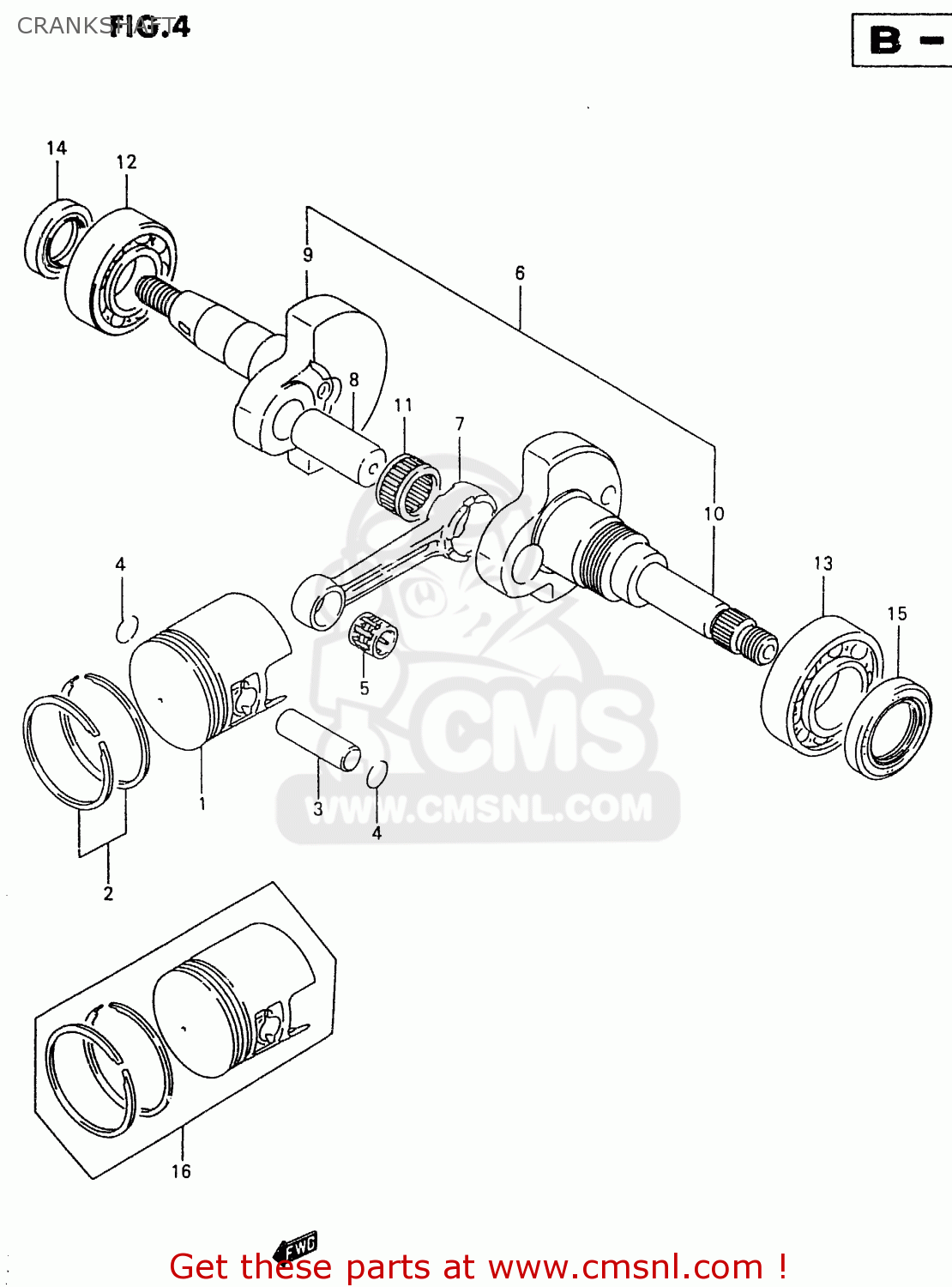 CRANKSHAFT TR50S 1999 (X)