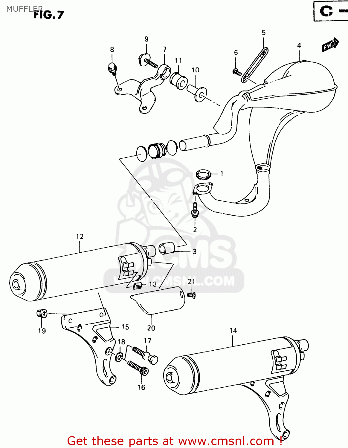 MUFFLER TR50S 1999 (X)