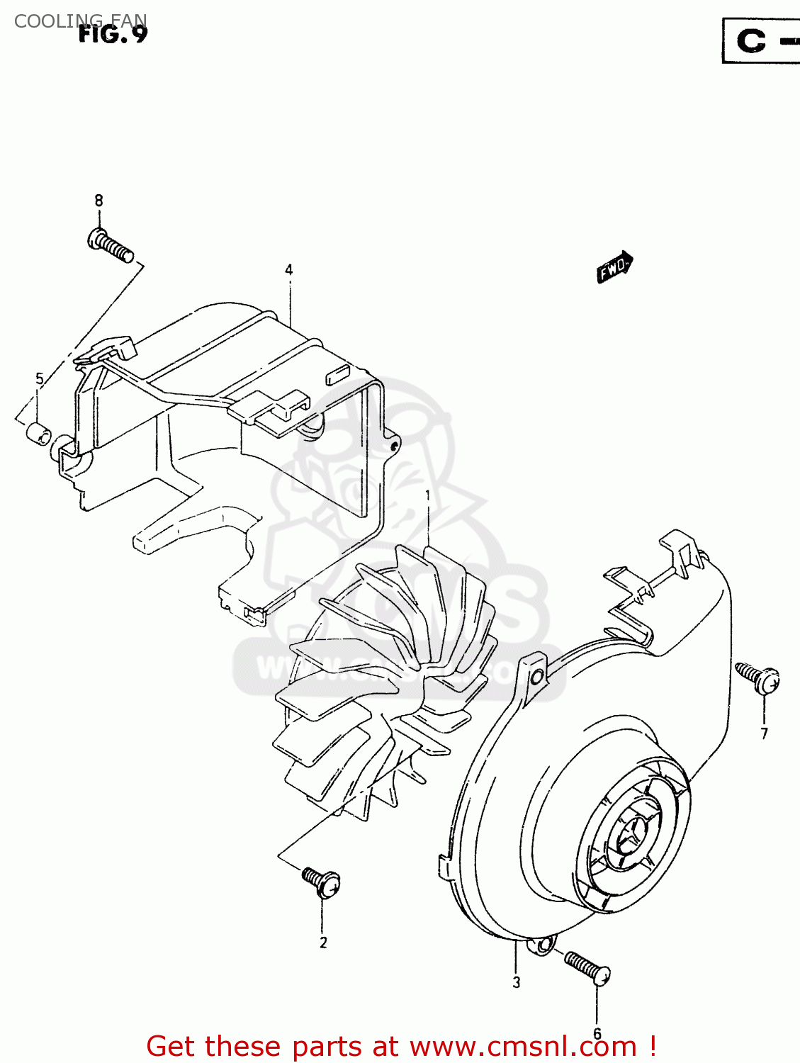 COOLING FAN TR50S 1999 (X)