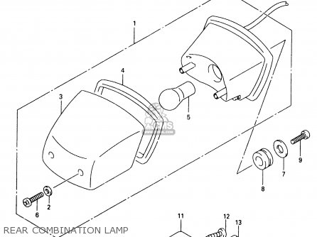 REAR COMBINATION LAMP - TR50S 1999 (X)