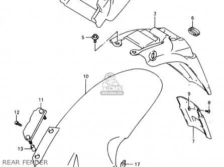 REAR FENDER - TR50S 1999 (X)