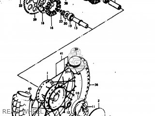 REAR WHEEL - TS100 1973 (K) USA (E03)