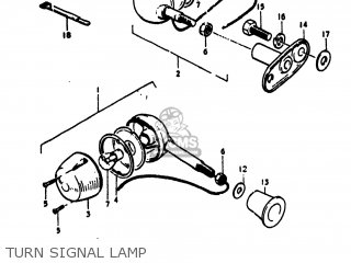 TURN SIGNAL LAMP - TS100 1973 (K) USA (E03)