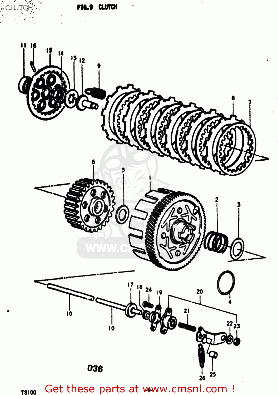 CLUTCH TS100 1974 (L) USA (E03)