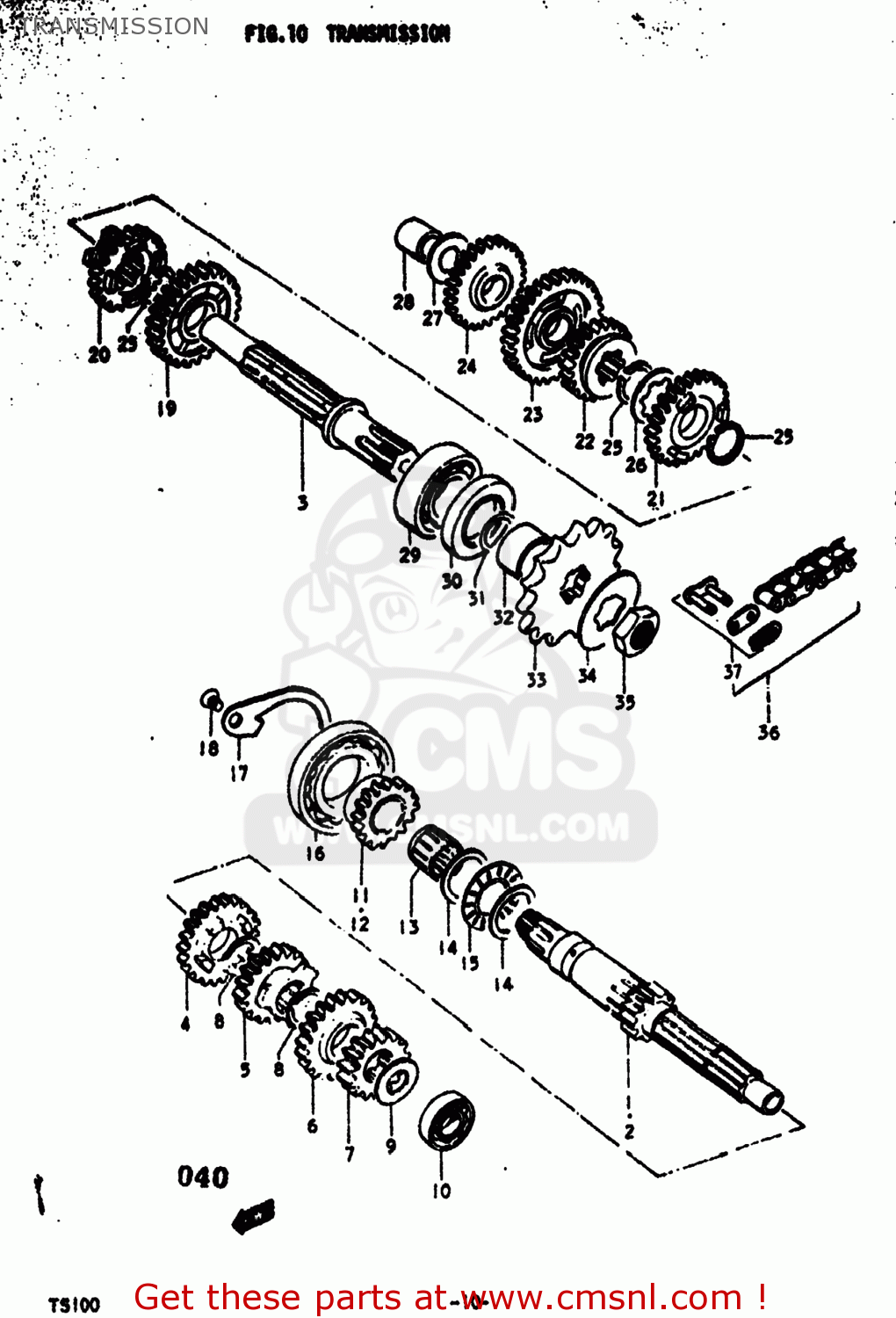 TRANSMISSION TS100 1974 (L) USA (E03)