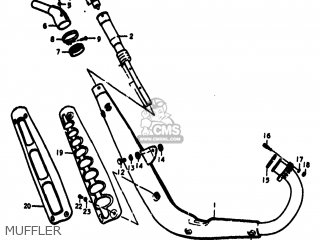 MUFFLER - TS100 1974 (L) USA (E03)