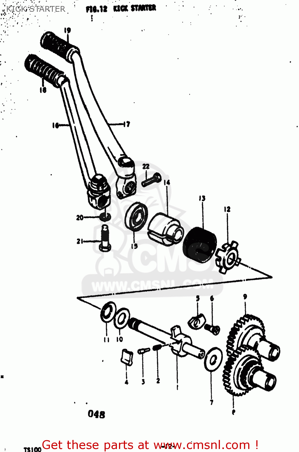 KICK STARTER TS100 1977 (B) USA (E03)