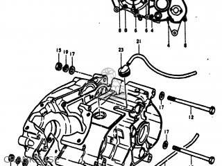 CRANKCASE - TS100 1977 (B) USA (E03)