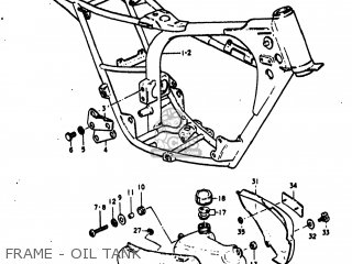 FRAME - OIL TANK - TS100 1977 (B) USA (E03)