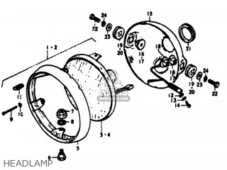 HEADLAMP - TS100 1977 (B) USA (E03)
