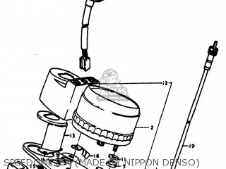 SPEEDOMETER (MADE BY NIPPON DENSO) - TS100 1977 (B) USA (E03)