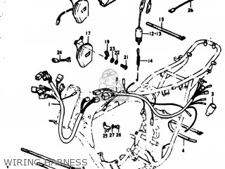 WIRING HARNESS - TS100 1977 (B) USA (E03)