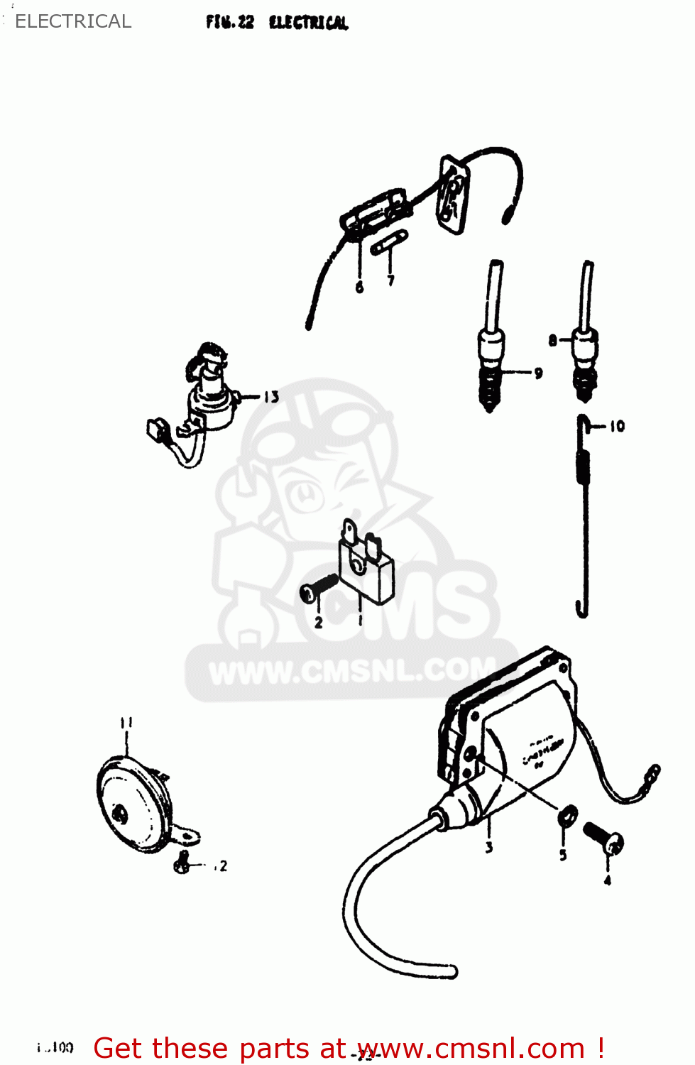 ELECTRICAL TS100 1978 (C) USA (E03)