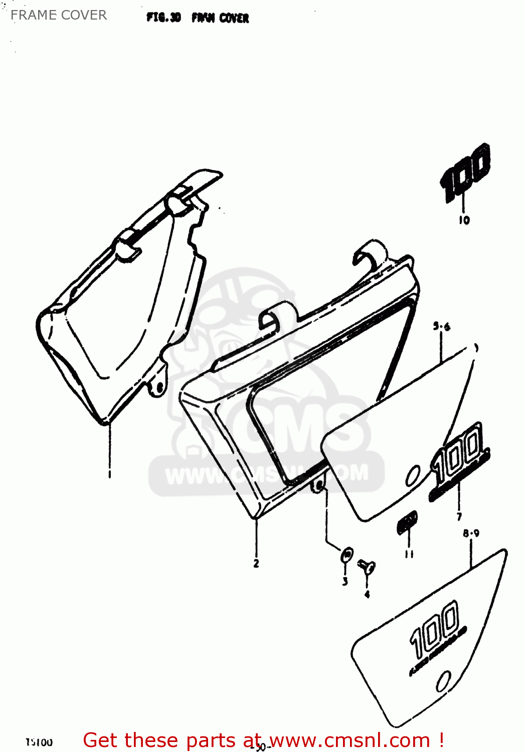 FRAME COVER TS100 1978 (C) USA (E03)