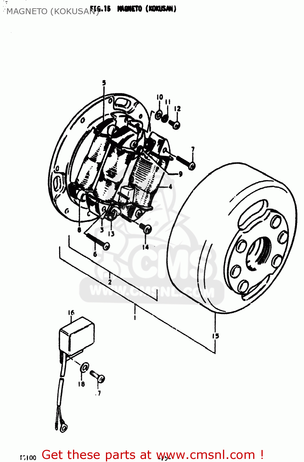 MAGNETO (KOKUSAN) TS100 1978 (C) USA (E03)