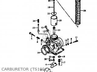 CARBURETOR (TS100C) - TS100 1978 (C) USA (E03)