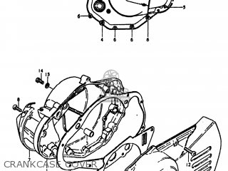 CRANKCASE COVER - TS100 1978 (C) USA (E03)