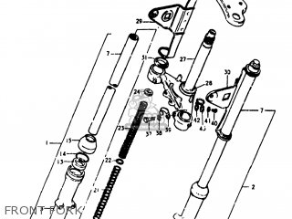 FRONT FORK - TS100 1978 (C) USA (E03)