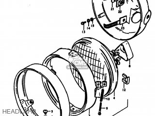 HEADLAMP - TS100 1978 (C) USA (E03)