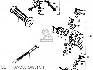 LEFT HANDLE SWITCH - TS100 1978 (C) USA (E03)